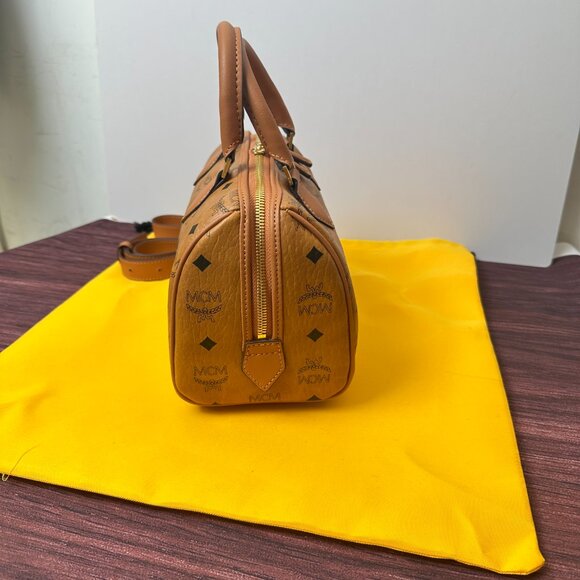 MCM Aren Visetos Small Boston Bag - Picture 3 of 6